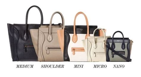 celine luggage mini size